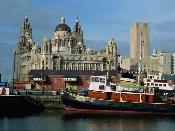 Restored steamer and rail terminal, Liverpool, UNESCO World Heritage Site