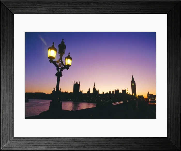 Framed Print : Houses of Parliament from the South Bank, London, England, UK, Europe Framed Print : Houses of Parliament from the South Bank, London, England, UK, Europe