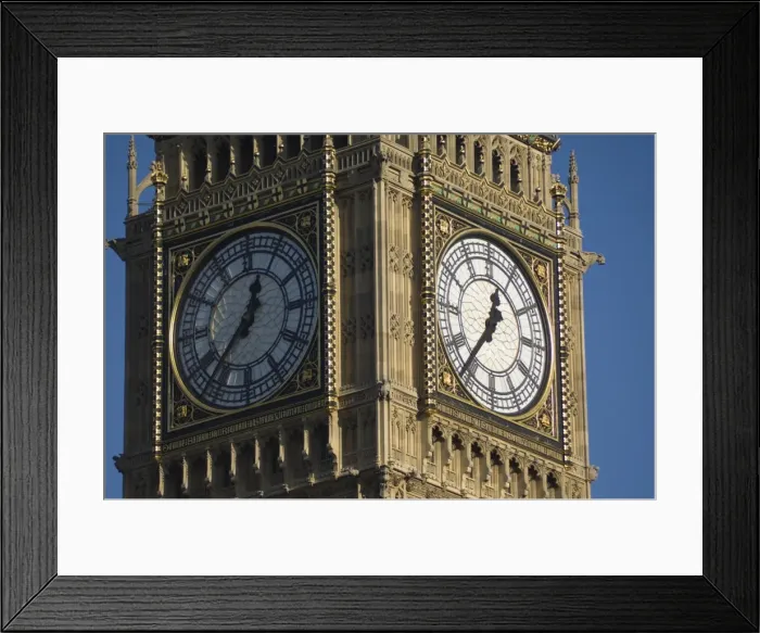 Framed Print : Close up of Big Bens clock face, Houses of Parliament, Westminster Framed Print : Close up of Big Bens clock face, Houses of Parliament, Westminster