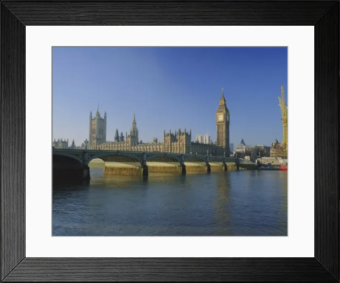 Framed Print : The River Thames, Westminster Bridge and the Houses of Parliament, London, England, UK Framed Print : The River Thames, Westminster Bridge and the Houses of Parliament, London, England, UK