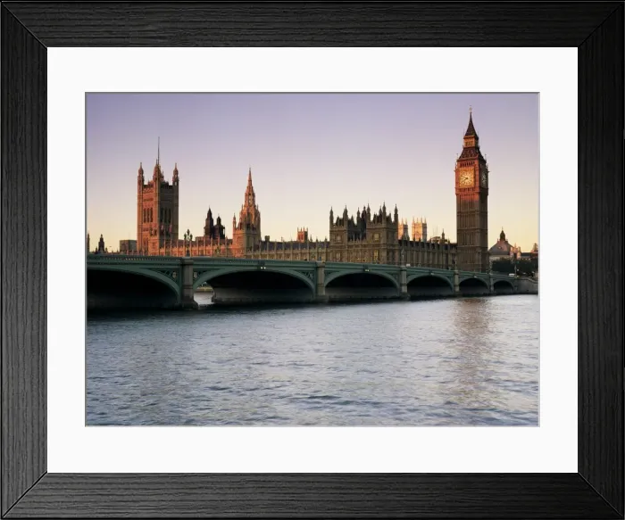 Framed Print : Westminster Bridge and the Houses of Parliament, Westminster, London, England Framed Print : Westminster Bridge and the Houses of Parliament, Westminster, London, England
