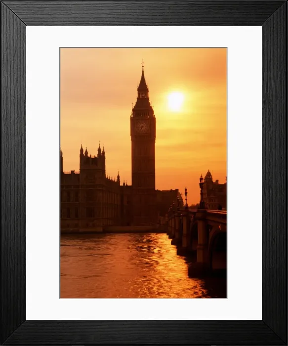 Framed Print : Big Ben and Houses of Parliament, UNESCO World Heritage Site, London, England Framed Print : Big Ben and Houses of Parliament, UNESCO World Heritage Site, London, England