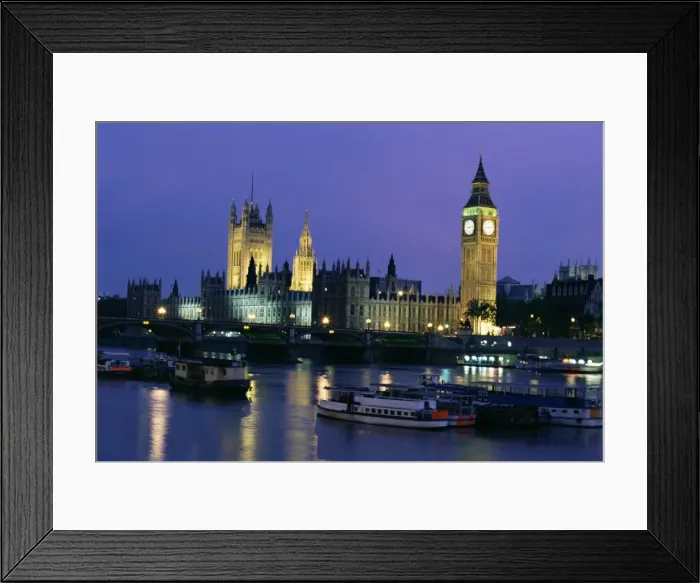 Framed Print : Houses of Parliament across the River Thames, London, England, United Kingdom, Europe Framed Print : Houses of Parliament across the River Thames, London, England, United Kingdom, Europe