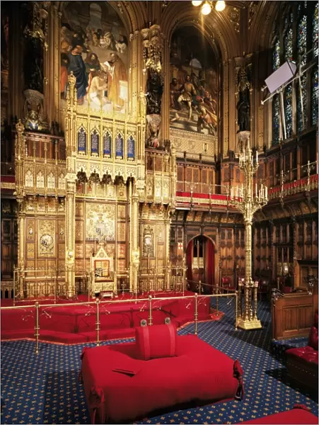 Woolsack, House of Lords, Houses of Parliament, Westminster, London, England