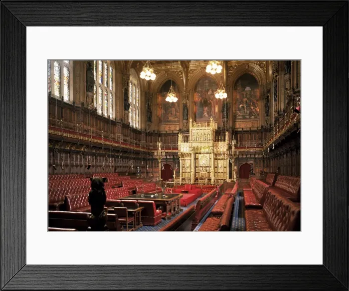Framed Print : The Lords Chamber, House of Lords, Houses of Parliament, Westminster, London Framed Print : The Lords Chamber, House of Lords, Houses of Parliament, Westminster, London