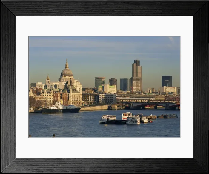 Framed Print : City skyline, including St. Pauls Cathedral, the NatWest Tower and Southwark Bridge Framed Print : City skyline, including St. Pauls Cathedral, the NatWest Tower and Southwark Bridge
