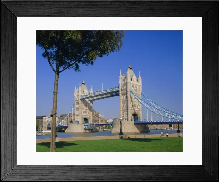 Framed Print : Tower Bridge from the South Bank of the River Thames, London, England, UK Framed Print : Tower Bridge from the South Bank of the River Thames, London, England, UK