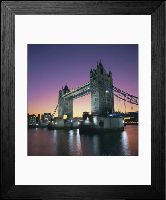 Framed Print : Evening, Tower Bridge and River Thames, London, England, UK, Europe Framed Print : Evening, Tower Bridge and River Thames, London, England, UK, Europe