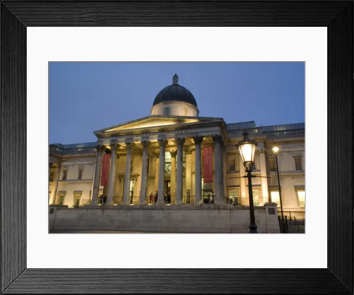 Framed Print : National Gallery at dusk, Trafalgar Square, London, England, United Kingdom, Europe Framed Print : National Gallery at dusk, Trafalgar Square, London, England, United Kingdom, Europe