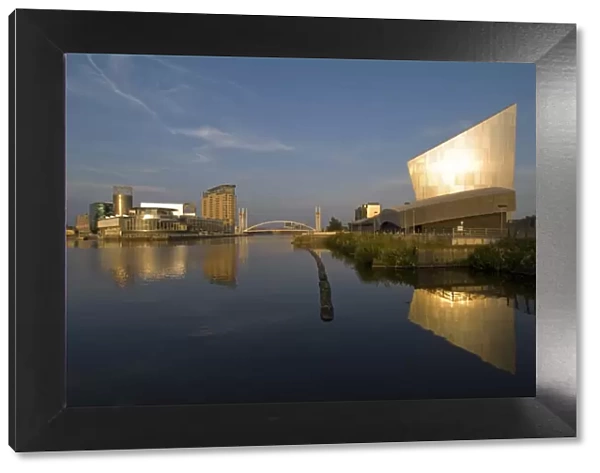 Lowry Centre and Imperial War Museum North, Salford Quays, Manchester, England
