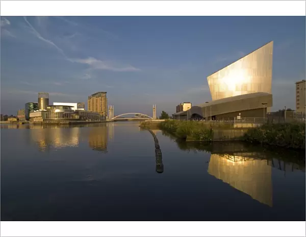 Lowry Centre and Imperial War Museum North, Salford Quays, Manchester, England