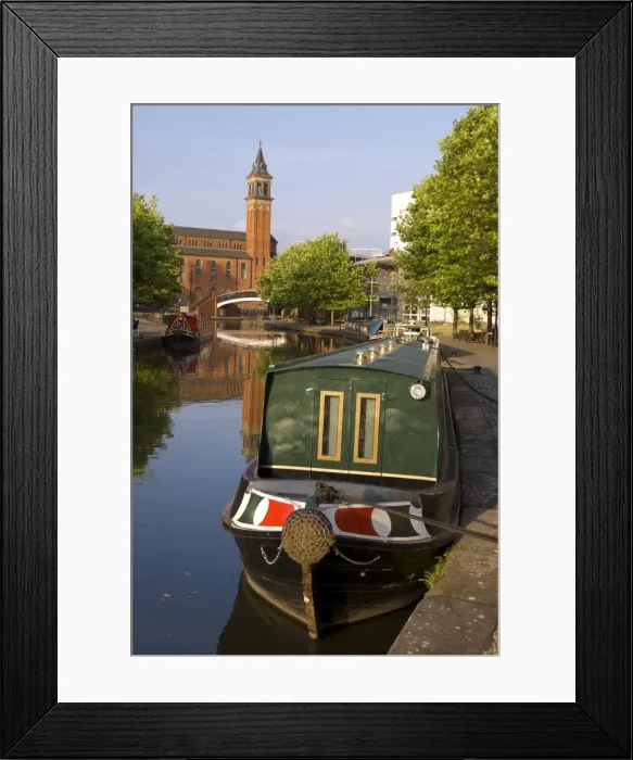 Framed Print : St. Georges church, Castlefield Canal, Manchester, England, United Kingdom, Europe Framed Print : St. Georges church, Castlefield Canal, Manchester, England, United Kingdom, Europe