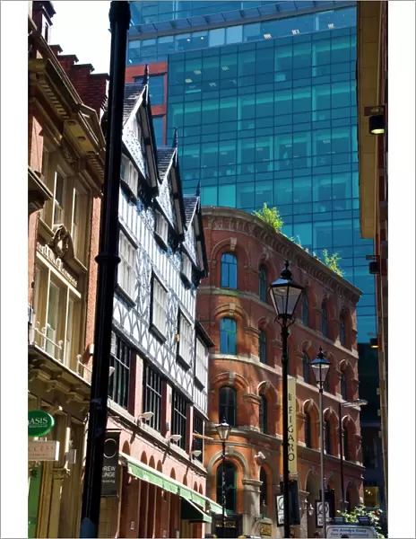 Architectural contrasts, Manchester, England, United Kingdom, Europe