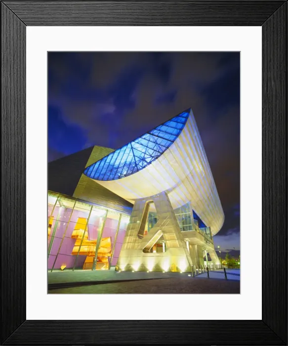 Framed Print : Lowry Centre, Salford Quays, Manchester, England Framed Print : Lowry Centre, Salford Quays, Manchester, England