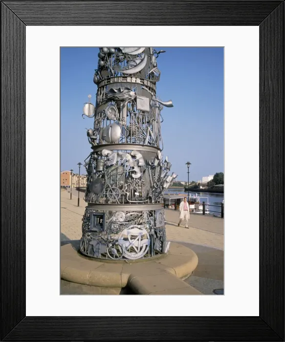 Framed Print : Detail on the Blacksmiths Needle, Quayside, Newcastle-on-Tyne, England Framed Print : Detail on the Blacksmiths Needle, Quayside, Newcastle-on-Tyne, England