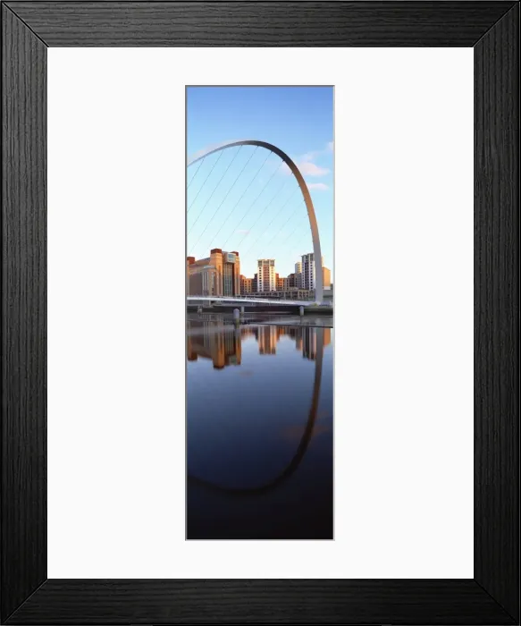 Framed Print : Millennium Bridge and Baltic Arts Centre reflecting in River Tyne, Quayside Framed Print : Millennium Bridge and Baltic Arts Centre reflecting in River Tyne, Quayside