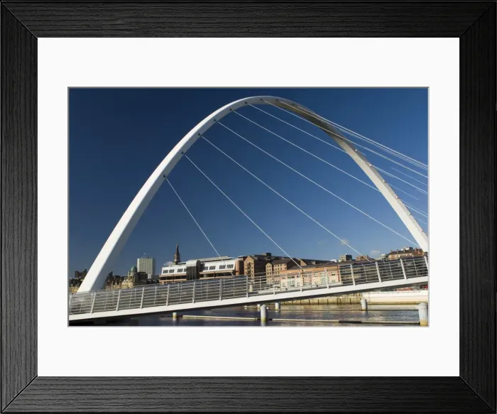 Framed Print : Gateshead Centenary Footbridge, Newcastle upon Tyne, Tyneside, England Framed Print : Gateshead Centenary Footbridge, Newcastle upon Tyne, Tyneside, England