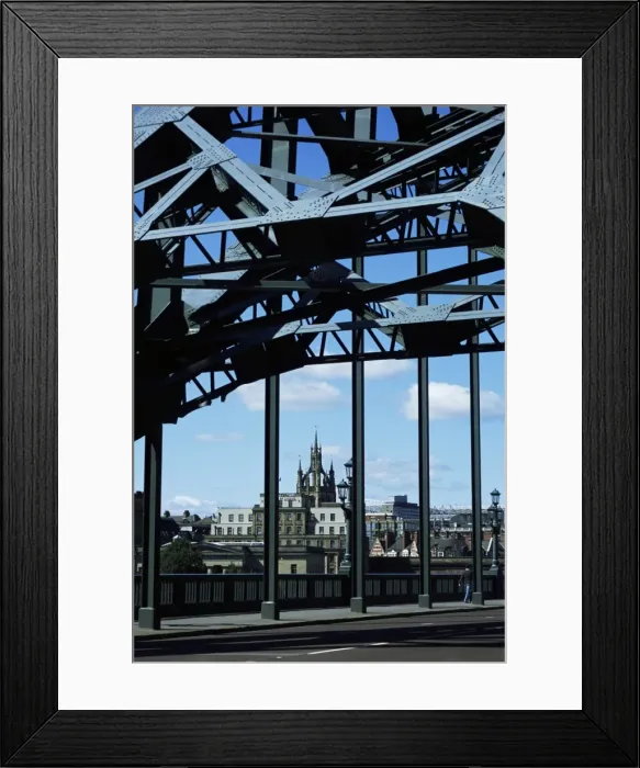 Framed Print : Cathedral from the bridge, Newcastle upon Tyne, Tyne and Wear, England Framed Print : Cathedral from the bridge, Newcastle upon Tyne, Tyne and Wear, England