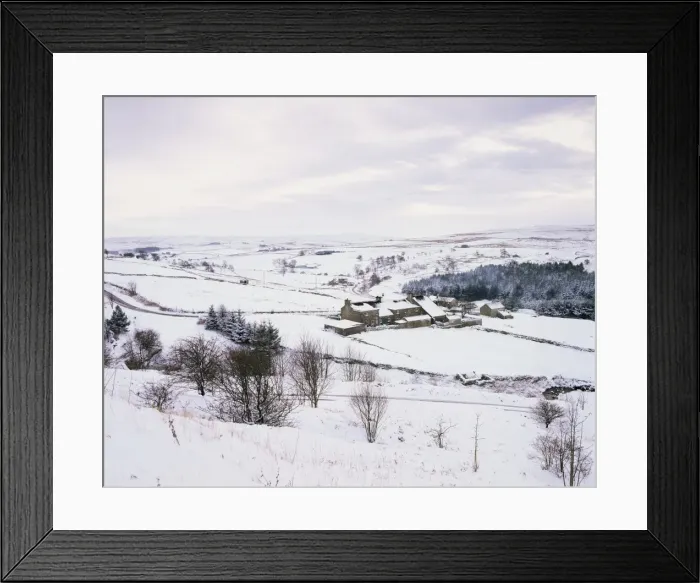 Framed Print : Snowy scene near Allenheads, Northumberland, England, United Kingdom, Europe Framed Print : Snowy scene near Allenheads, Northumberland, England, United Kingdom, Europe