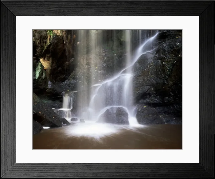 Framed Print : Roughting Lynn waterfall, near Wooler, Northumberland (Northumbria), England Framed Print : Roughting Lynn waterfall, near Wooler, Northumberland (Northumbria), England