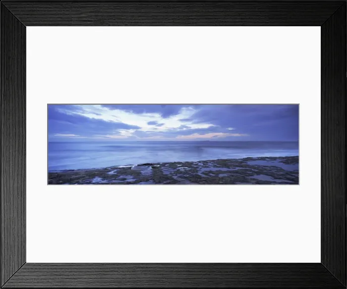 Framed Print : View across North Sea towards Farne Islands at dusk, from Bamburgh, Northumberland Framed Print : View across North Sea towards Farne Islands at dusk, from Bamburgh, Northumberland