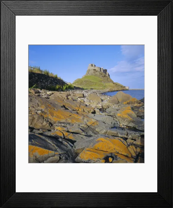 Framed Print : Lindisfarne Castle, Holy Island, Northumberland, England Framed Print : Lindisfarne Castle, Holy Island, Northumberland, England