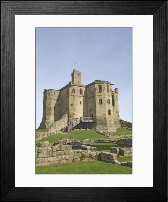 Framed Print : The keep, Warkworth Castle, Northumbria, England, United Kingdom, Europe Framed Print : The keep, Warkworth Castle, Northumbria, England, United Kingdom, Europe