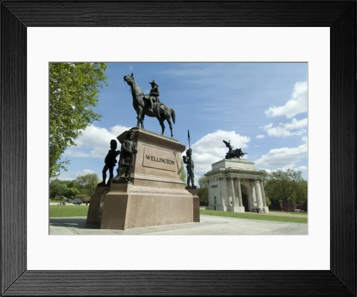 Framed Print : Statue of the Duke of Wellington, Hyde Park Corner, London, England, United Kingdom Framed Print : Statue of the Duke of Wellington, Hyde Park Corner, London, England, United Kingdom