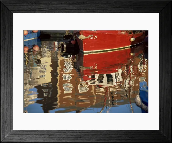 Framed Print : Reflection in water, Camber Docks, Old Portsmouth, Hampshire, England, United Kingdom Framed Print : Reflection in water, Camber Docks, Old Portsmouth, Hampshire, England, United Kingdom