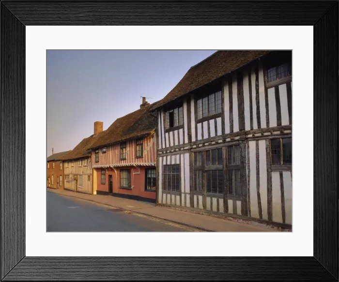 Framed Print : Timbered houses at Lavenham, Suffolk, England, UK, Europe Framed Print : Timbered houses at Lavenham, Suffolk, England, UK, Europe
