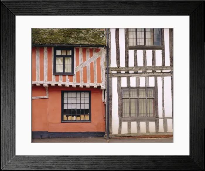 Framed Print : Timbered buildings, Lavenham, Suffolk, England Framed Print : Timbered buildings, Lavenham, Suffolk, England