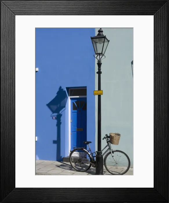 Framed Print : Brightly painted house and bicycle, the North Laine area, Brighton, Sussex Framed Print : Brightly painted house and bicycle, the North Laine area, Brighton, Sussex