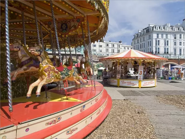 Carousel on Brighton Beach, Brighton, Sussex, England, United Kingdom, Europe