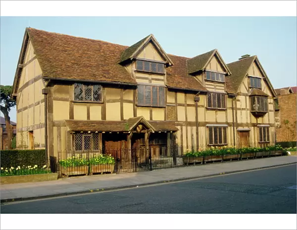 Shakespeares birthplace, Stratford, Warwickshire, England, United Kingdom, Europe