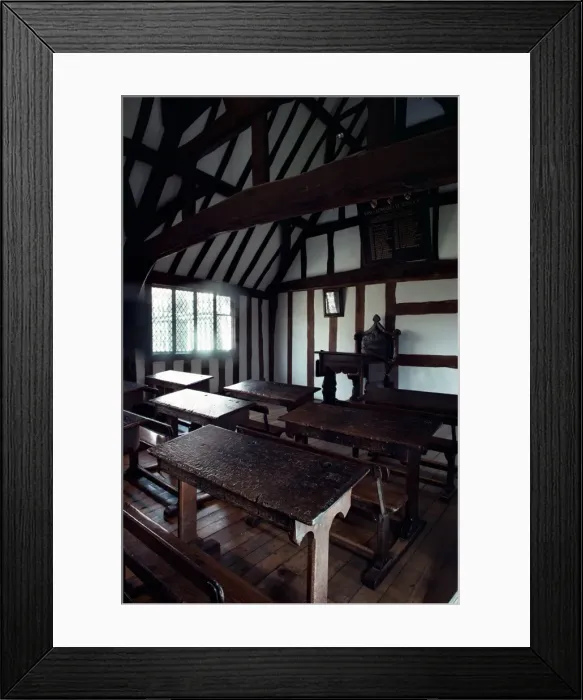 Framed Print : Interior of the Grammar School, Stratford-upon-Avon, Warwickshire, England Framed Print : Interior of the Grammar School, Stratford-upon-Avon, Warwickshire, England