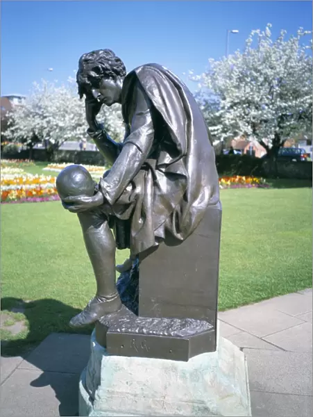 Statue of Hamlet, Shakespeare Memorial, Stratford upon Avon, Warwickshire