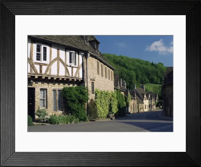Framed Print : Castle Combe village, Wiltshire, England, United Kingdom, Europe Framed Print : Castle Combe village, Wiltshire, England, United Kingdom, Europe