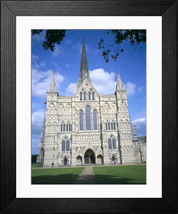 Framed Print : West front, Salisbury cathedral, Salisbury, Wiltshire, England, United Kingdom, Europe Framed Print : West front, Salisbury cathedral, Salisbury, Wiltshire, England, United Kingdom, Europe