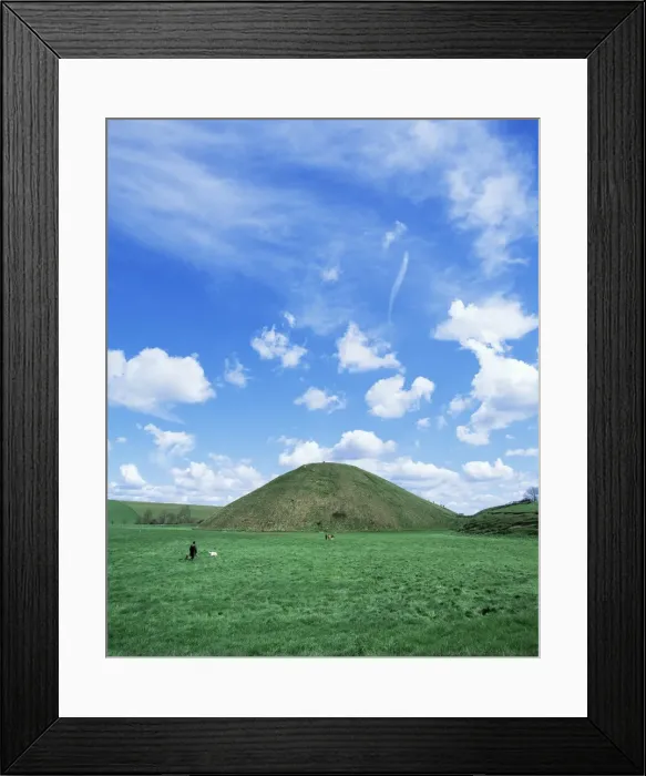 Framed Print : Largest man made mound in Europe, purpose unknown, Silbury Hill, Wiltshire Framed Print : Largest man made mound in Europe, purpose unknown, Silbury Hill, Wiltshire