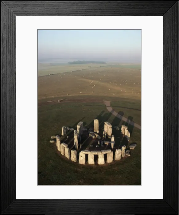 Framed Print : Aerial view of Stonehenge, UNESCO World Heritage Site, Salisbury Plain Framed Print : Aerial view of Stonehenge, UNESCO World Heritage Site, Salisbury Plain