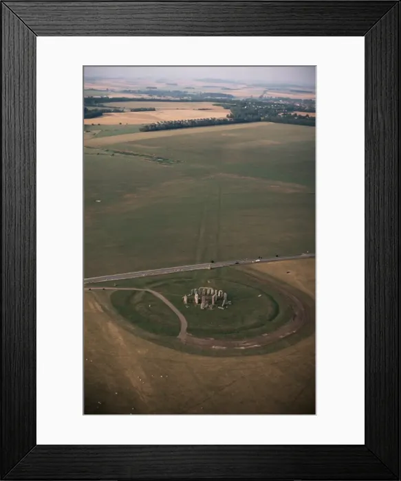 Framed Print : Aerial view of Stonehenge, UNESCO World Heritage Site, Salisbury Plain Framed Print : Aerial view of Stonehenge, UNESCO World Heritage Site, Salisbury Plain