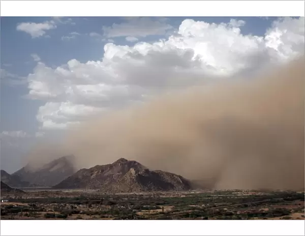 A sandstorm near the Sudanese border, Eritrea, Africa