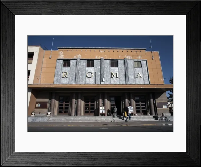 Framed Print : The Roma Cinema, an example of Italian architecture, Asmara, Eritrea, Africa Framed Print : The Roma Cinema, an example of Italian architecture, Asmara, Eritrea, Africa
