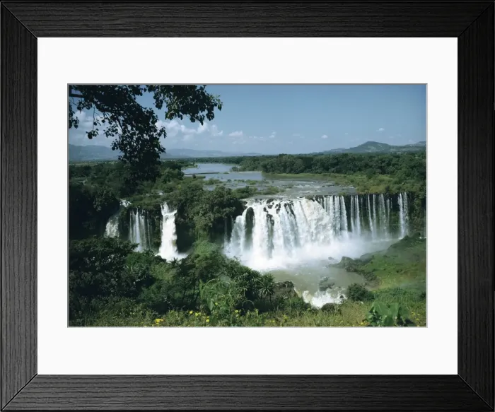 Framed Print : Aerial view over Tissisat Falls (Tis Isat Falls), Ethiopia, Africa Framed Print : Aerial view over Tissisat Falls (Tis Isat Falls), Ethiopia, Africa