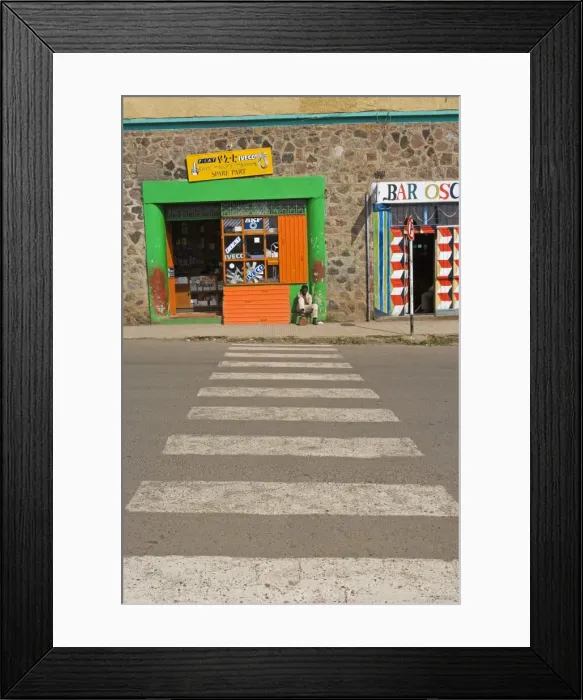 Framed Print : Typical street scene, Gonder, Gonder region, Ethiopia, Africa Framed Print : Typical street scene, Gonder, Gonder region, Ethiopia, Africa