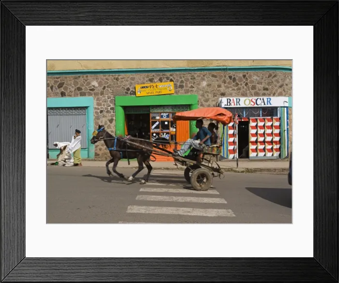 Framed Print : Typical street scene, Gonder, Gonder region, Ethiopia, Africa Framed Print : Typical street scene, Gonder, Gonder region, Ethiopia, Africa