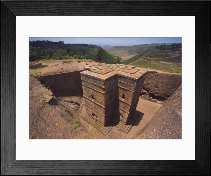 Framed Print : The Sunken Rock Hewn church of Bet Giyorgis (St George), Lalibela, Northern Ethiopia Framed Print : The Sunken Rock Hewn church of Bet Giyorgis (St George), Lalibela, Northern Ethiopia