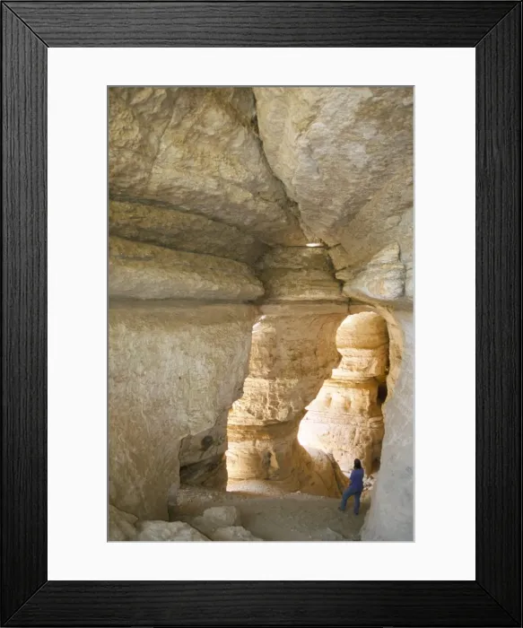 Framed Print : Sof Omar cave, downstream maze, daylight in through multiple entrances Framed Print : Sof Omar cave, downstream maze, daylight in through multiple entrances
