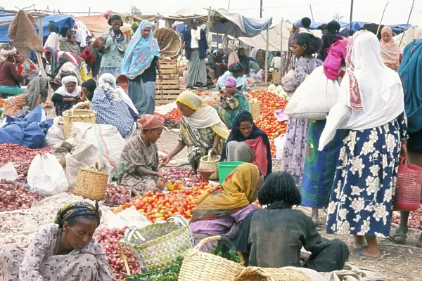 Weekly market in Bati, the largest outside Addis Ababa, Northern Highlands