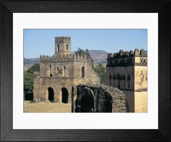 Framed Print : Fasildas Castles, Gondar, Ethiopia, Africa